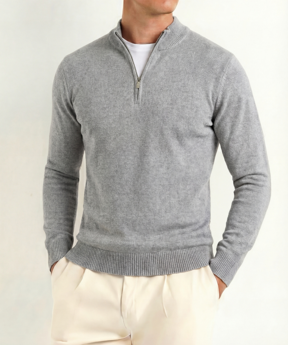 Gstaad Premium Cashmere Touch Quarter-Zip Jumper