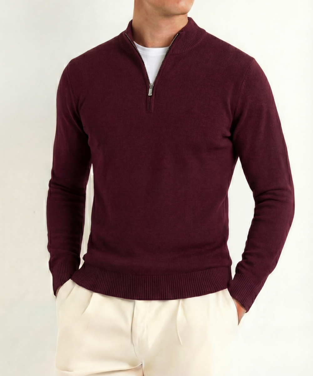 Gstaad Premium Cashmere Touch Quarter-Zip Jumper