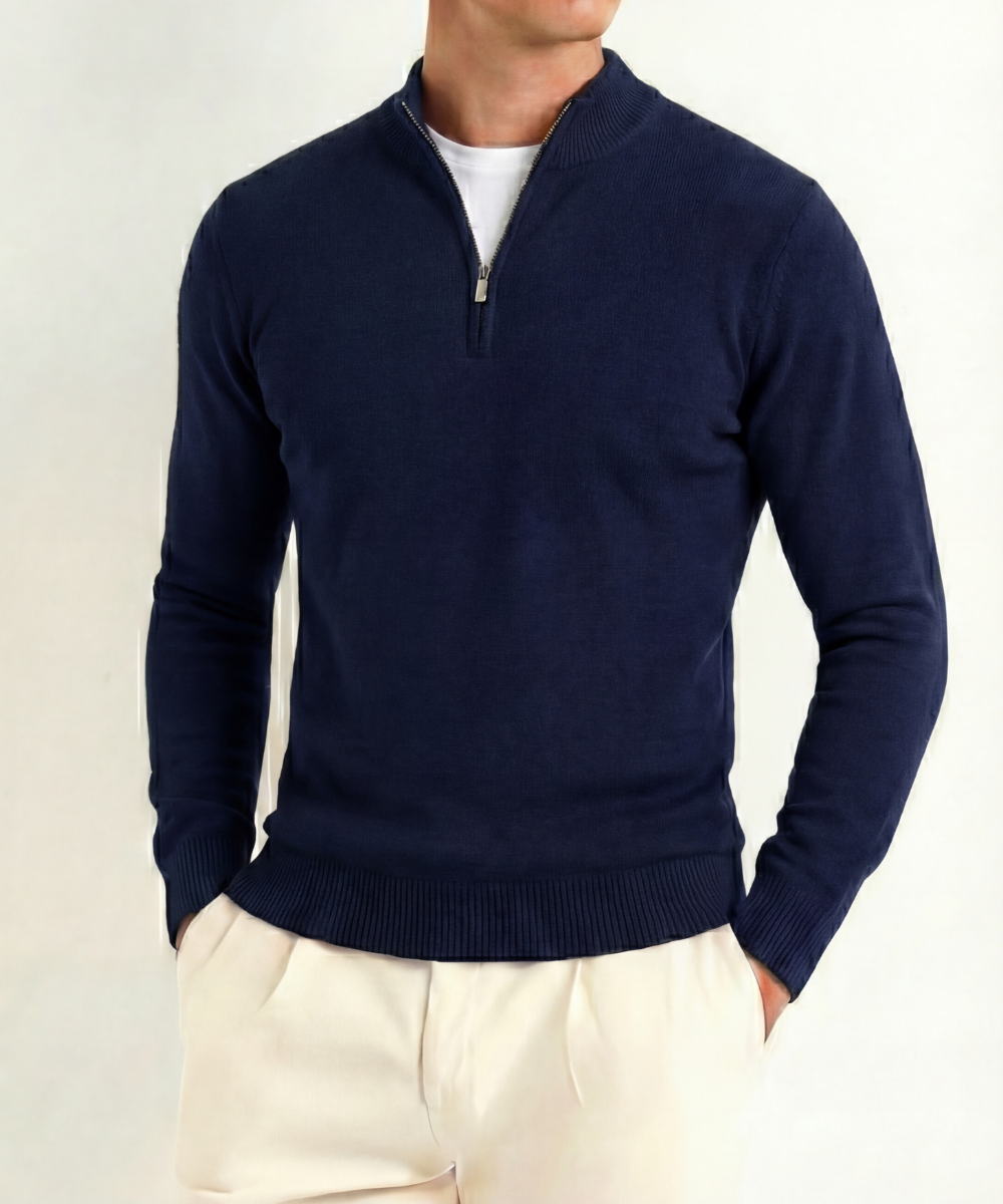 Gstaad Premium Cashmere Touch Quarter-Zip Jumper