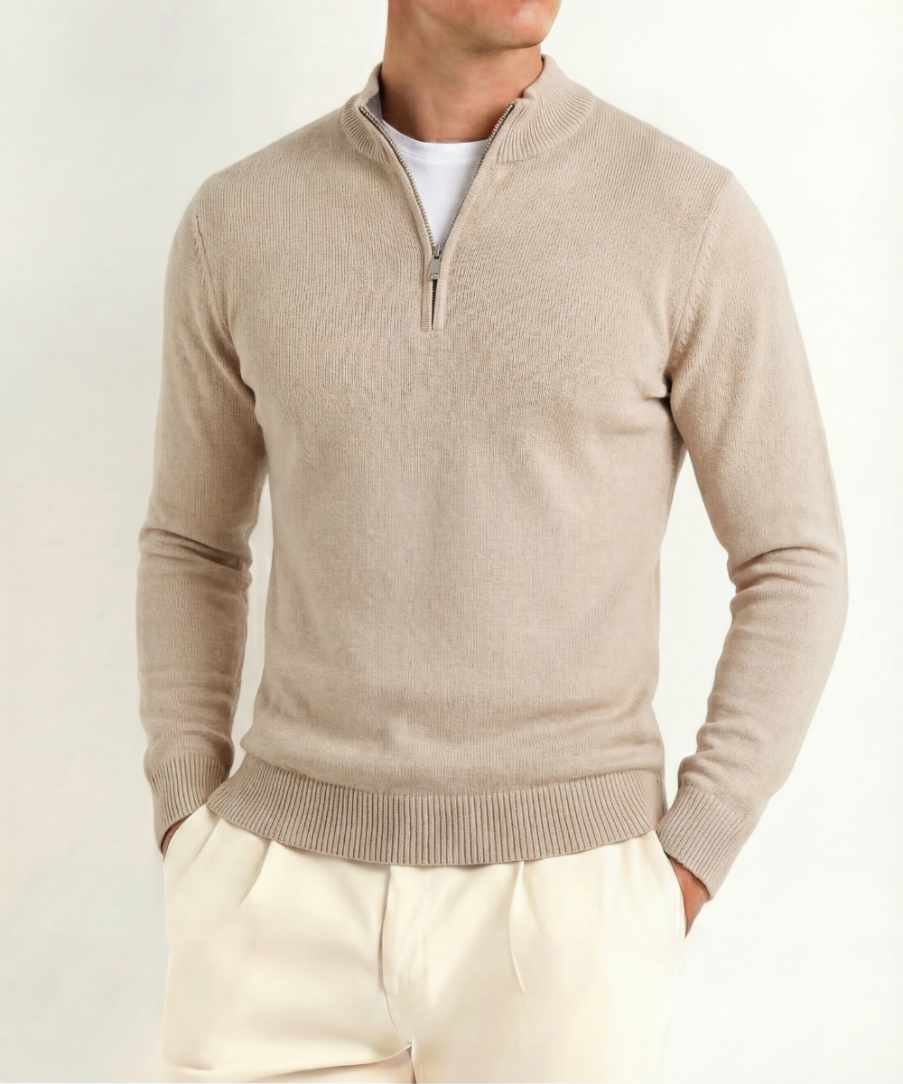 Gstaad Premium  Cashmere Touch Quarter-Zip Jumper